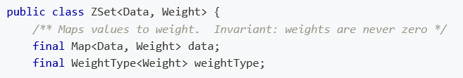 Implementing Z-sets