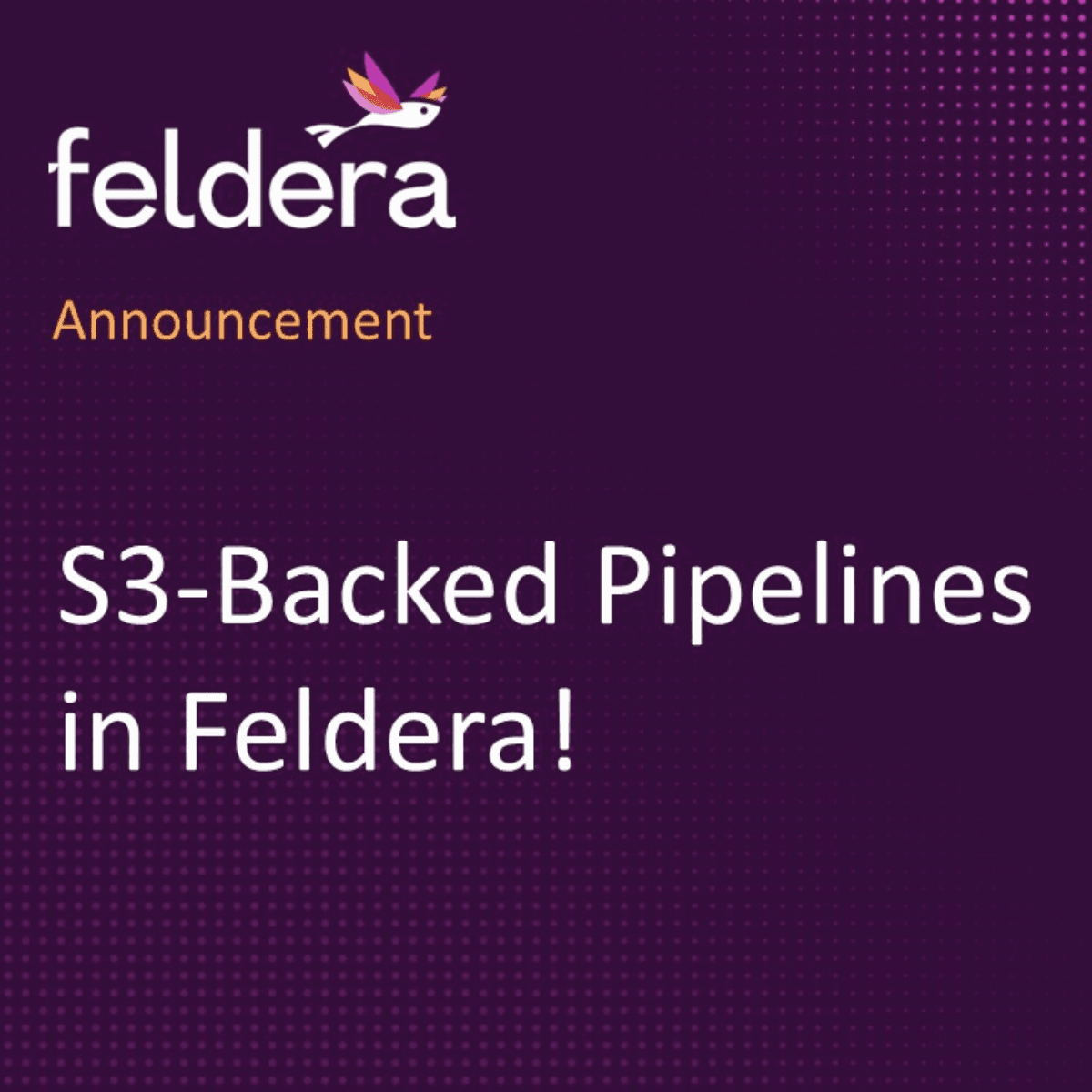 Announcing S3-backed Pipelines