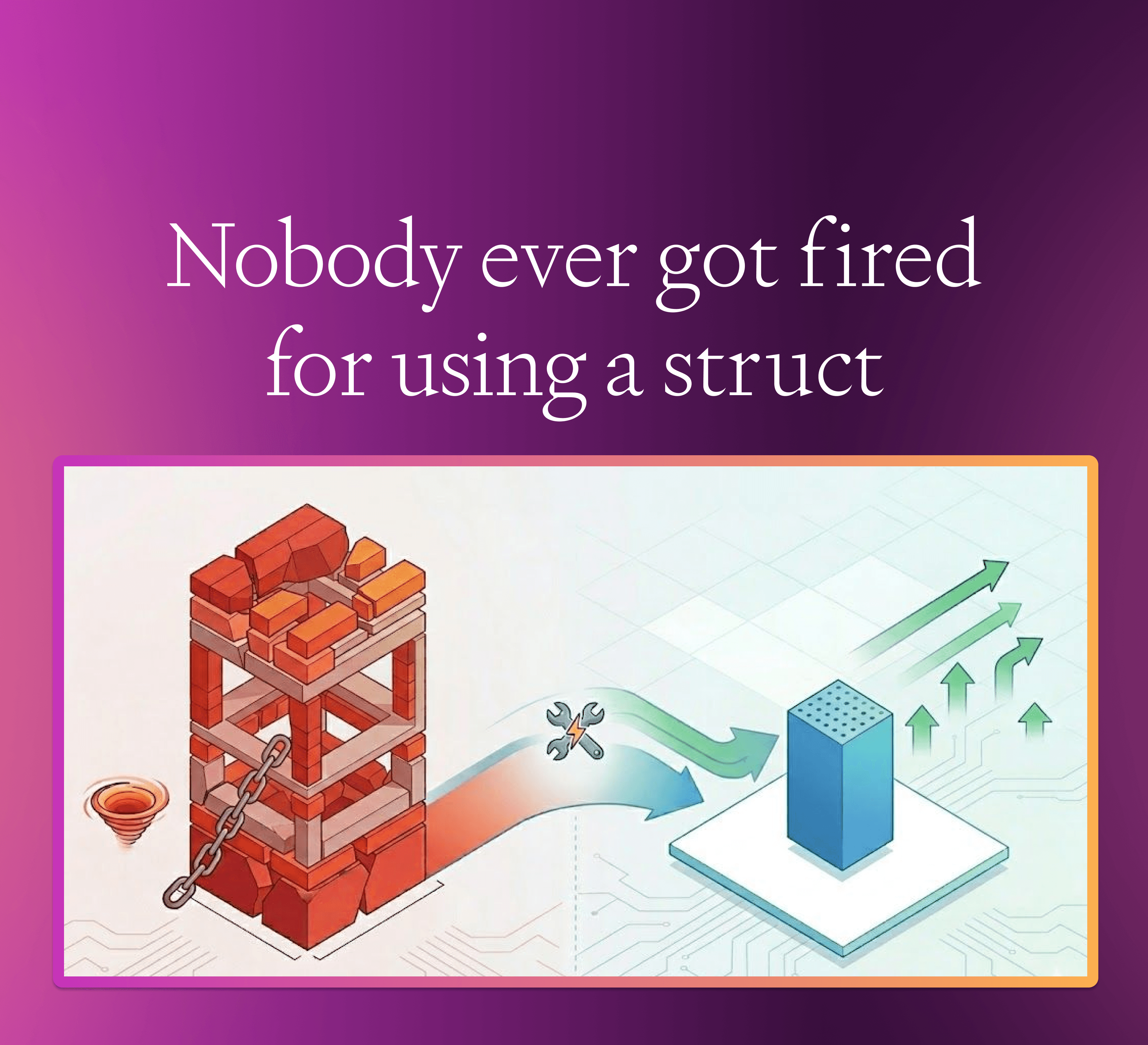 Nobody ever got fired for using a struct